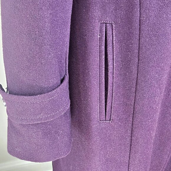 Kenneth Cole Wool Blend Coat | Purple | Size 12 | Pre-Loved - Picture 15 of 16